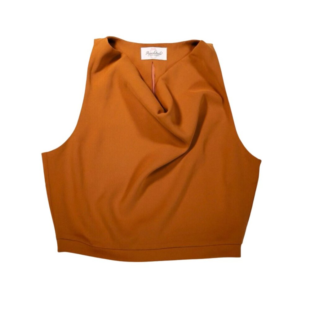 🎀 Femme Business Blouse - Terracotta
